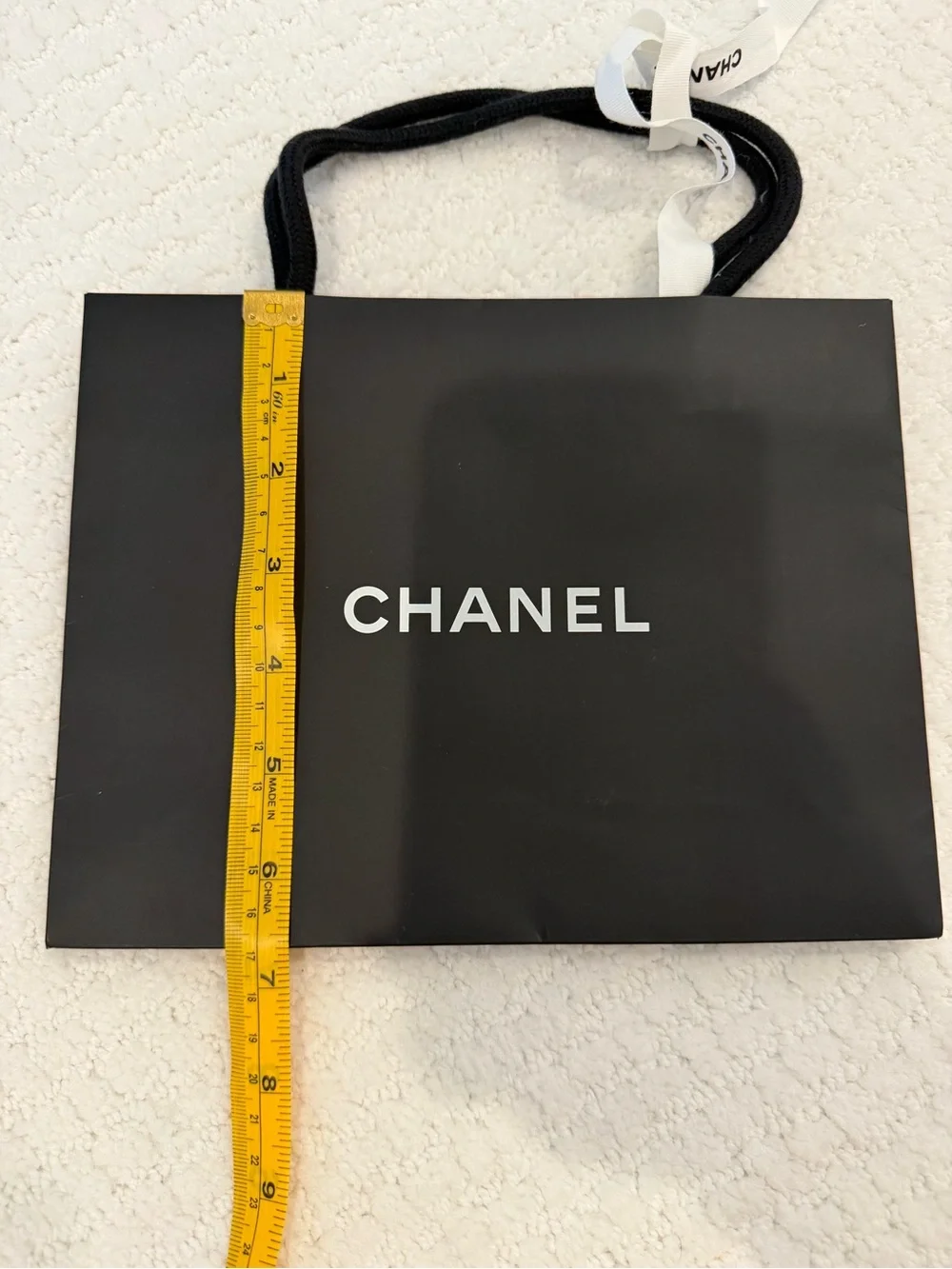 Chanel paper shopping bag